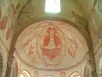 Gourdon, Eglise romane Notre-Dame de l'Assomption, peinture murale (04)